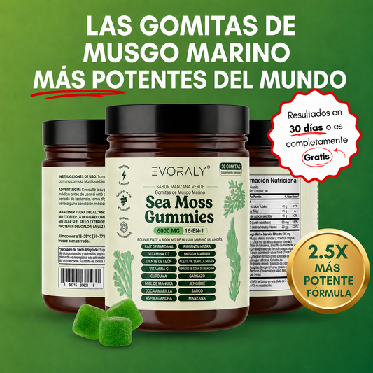 Evoraly Gomitas de Musgo Marino 16-En-1
