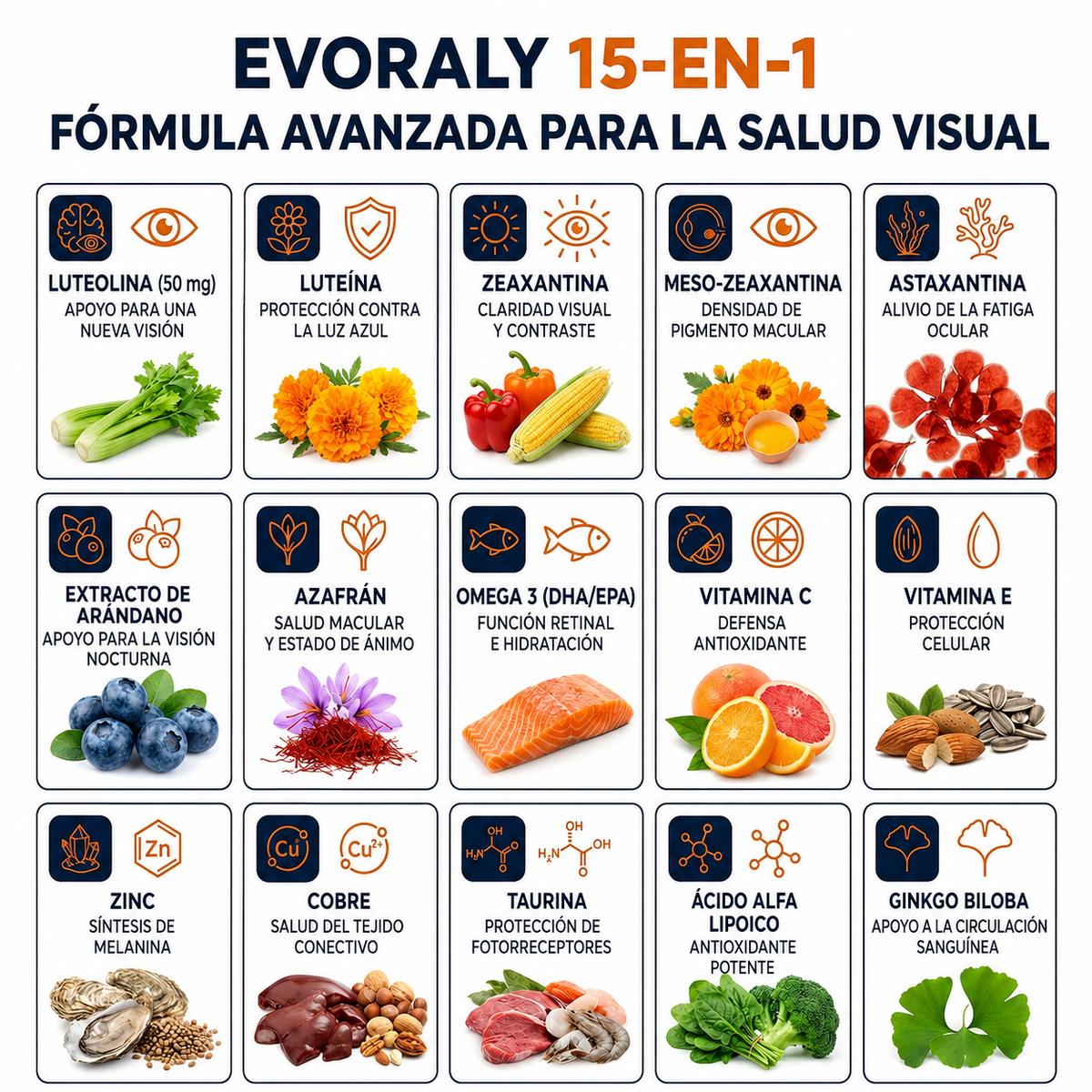 Ingredientes de Evoraly